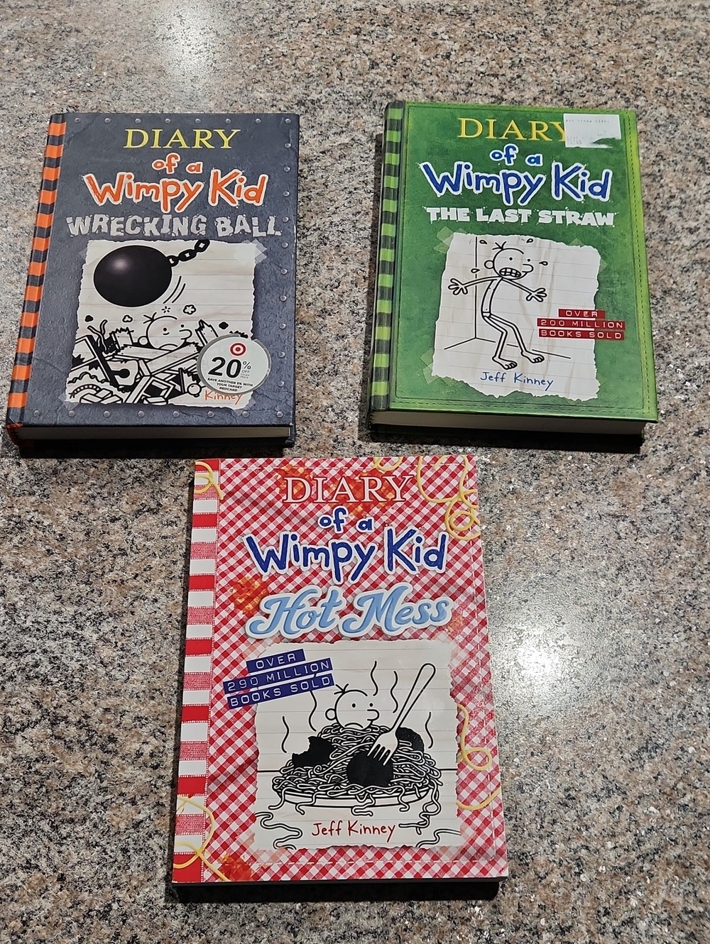 Diary of a Wimpy Kid Book Set – Wrecking Ball, The Last Straw & Hot Mess